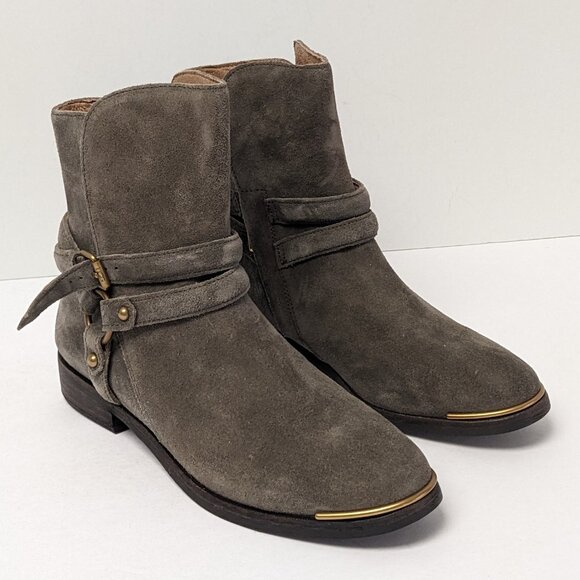 UGG Kelby Motorcycle Ankle Boots, Taupe, Women's M